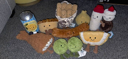 Jellycat fish chips - fish,