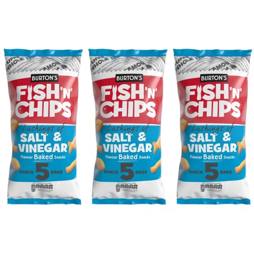 Burtons fish chips - fish, n