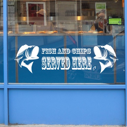 Fish and chip shop - sign, wall
