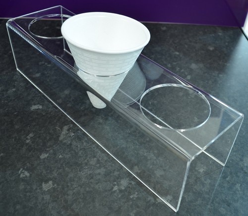 Chip cone holder clear acrylic - cone,