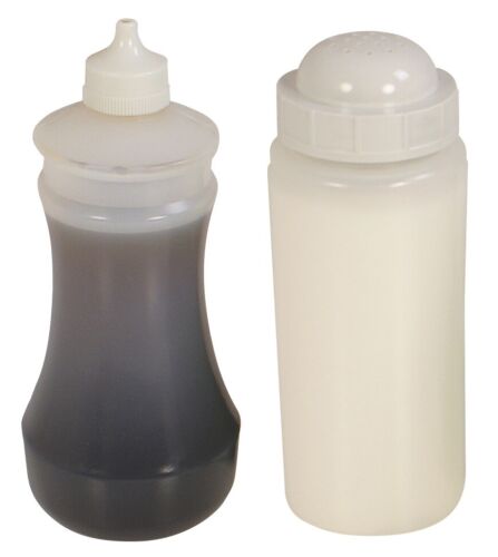 Plastic salt shaker vinegar - salt, &