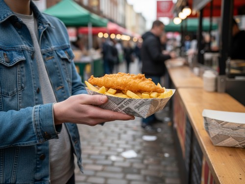 Fish chip trays 25 large - chip,