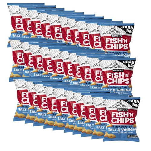 Burton fish chips salt - fish,